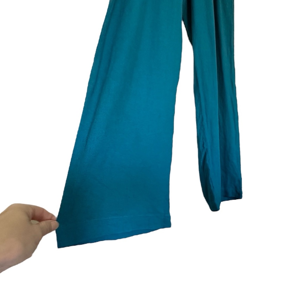 Sincerly Jules Wide Leg Pants Teal Blue Size Small Linen Blend NEW - Picture 3 of 12